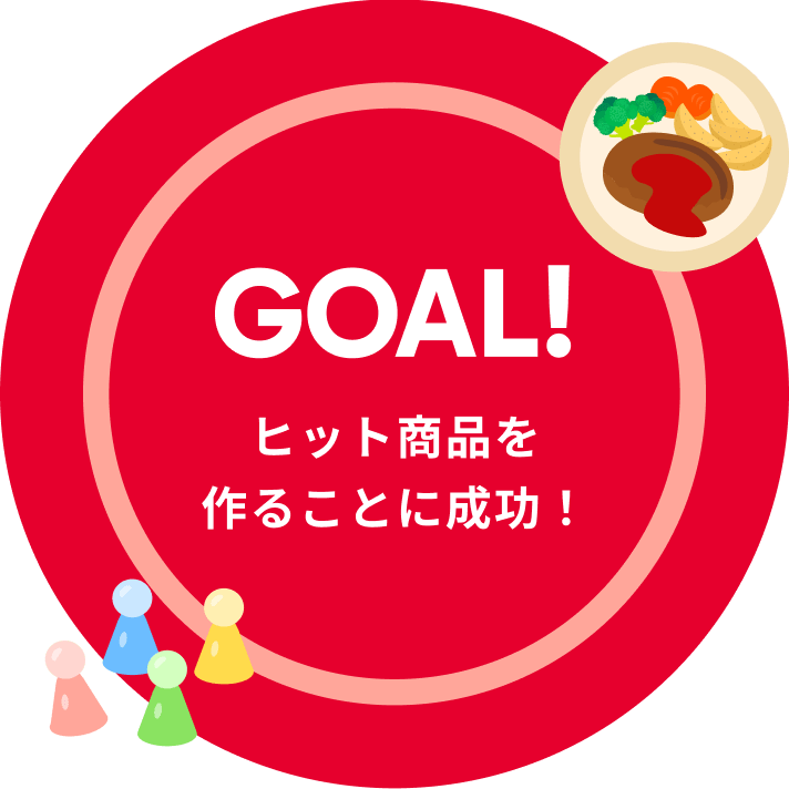 GOAL!ヒット商品を作ることに成功！